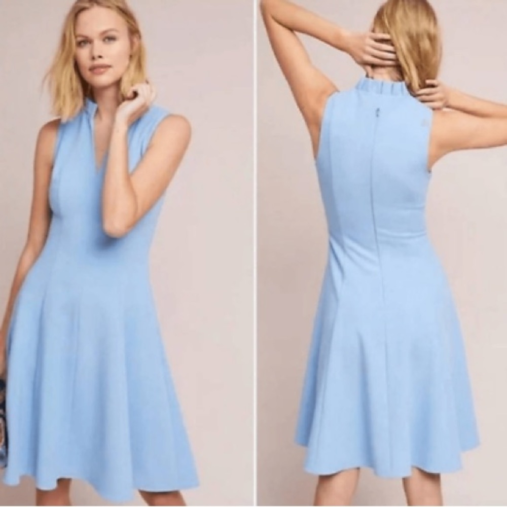 Black Halo Blue Antoinette Sleeveless Dress Size 10